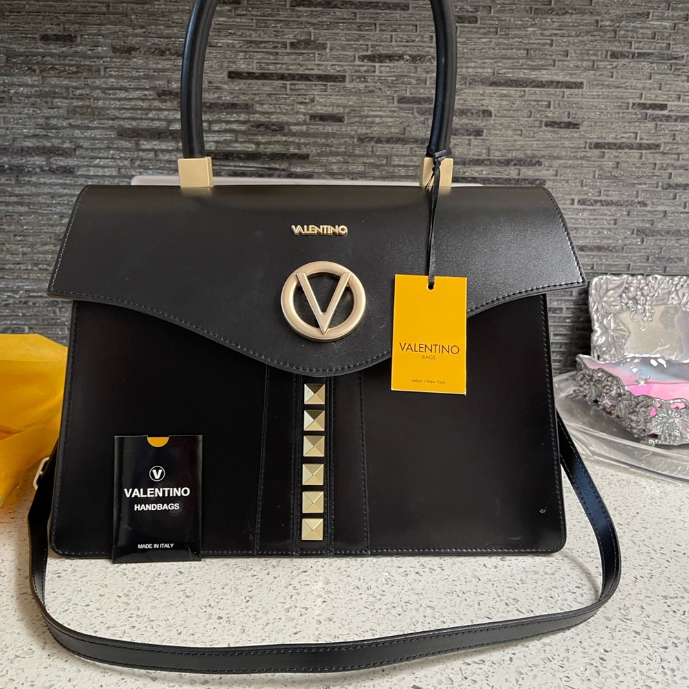 Brand new Mario Valentino black satchel bag,
